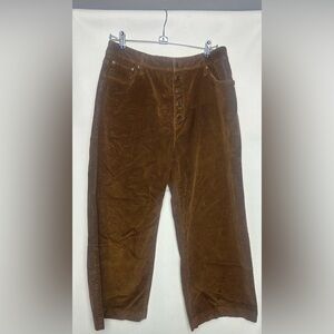 Women’s High Rise Wide Leg Cropped Pants SZ14